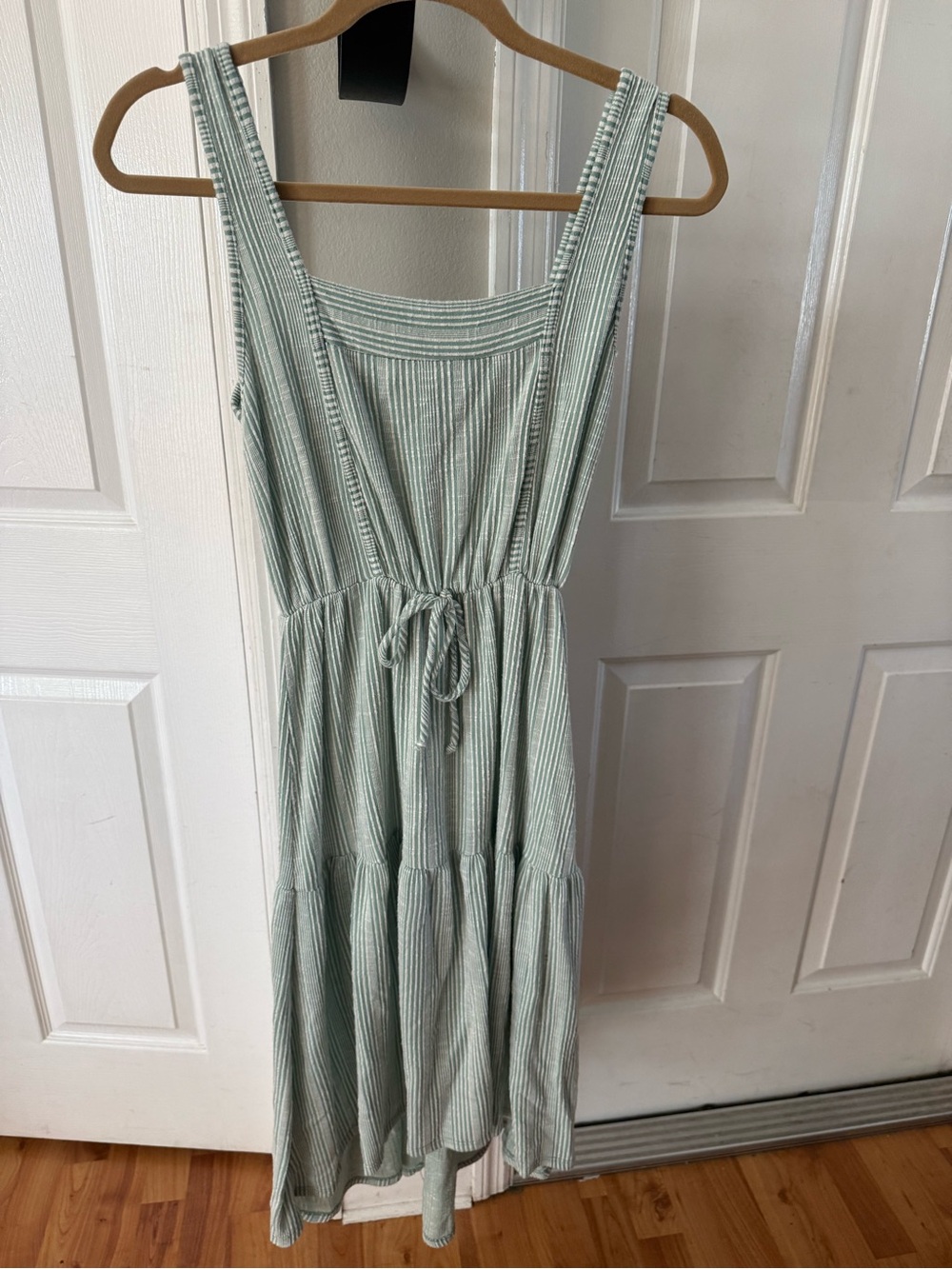 Caution To The Wind Mint Green Striped Maxi Dress